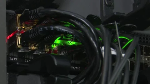 Rack Connections and Cable Management. Lan server Видео 330103112