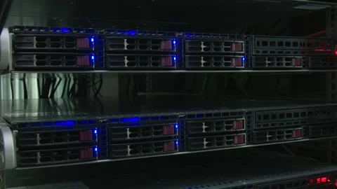 Rack Connections and Cable Management. Lan server Видео 330103123