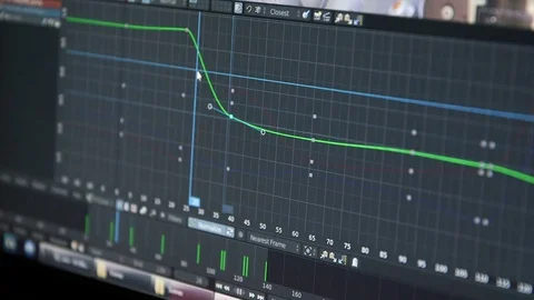 Rack Focus - 3D Animator Creating Scene in Software Vídeo Stock 83946769