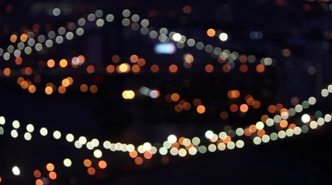 Rack Focus Brooklyn and Manhattan Bridge New York at Night Stock Video Vídeos de archivo 36189856