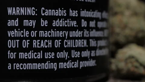 Rack focus cannabis can be addictive , Rack focus b 库存影片 237287714