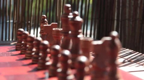 Rack Focus on Chess Pieces Stock-Footage 54289250