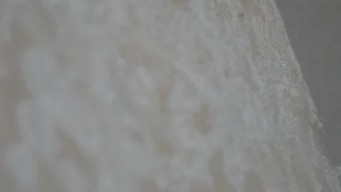 Rack focus close up wedding dress details Stock Footage 112140772