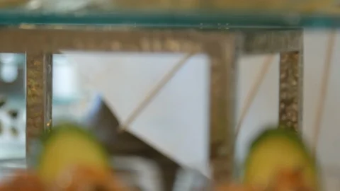 Rack focus to delicious corn and bean salad Stock Footage 112141269