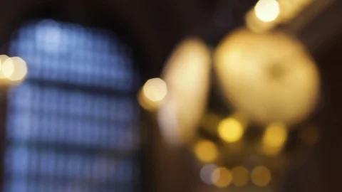 Rack Focus of Famous Clock at Grand Central Station, New York City Stock Footage 119664584