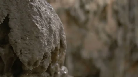 Rack Focus On Glittering White Limestone Stock Footage 50007628