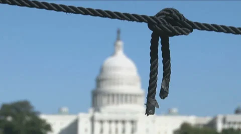 Rack Focus - Government Shutdown Stock Footage 31821333