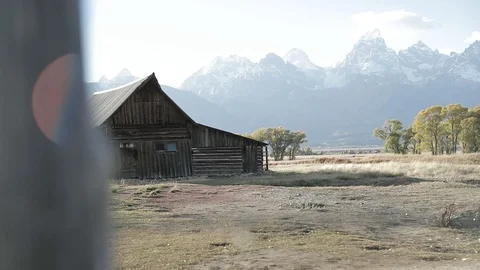 Rack Focus to GRAND TETONS Stock Footage 101033024