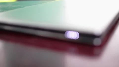 Rack focus of IO port such as USB and 3.5mm audio jack on the side of laptop Stock Footage 158753473