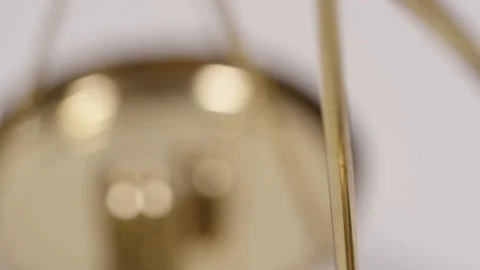 Rack focus macro scale of weight Stock Footage 88102948