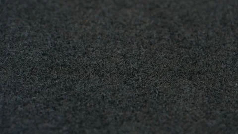 Rack Focus on Marine Grade Black Carpet Texture Stock Footage 342683120