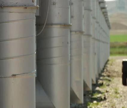 Rack focus on metal tubes Stock Footage 21590879