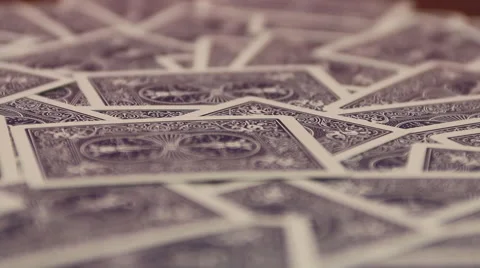 Rack Focus on Playing Cards 動画素材 52946086