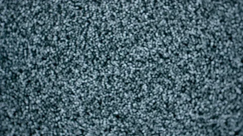 Rack Focus into Retro Television Static Stock Footage 204760361
