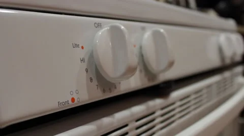 Rack Focus to Stove Knobs Stock-Footage 41720350