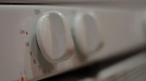 Rack Focus on Stove Knobs Video stock 41720831