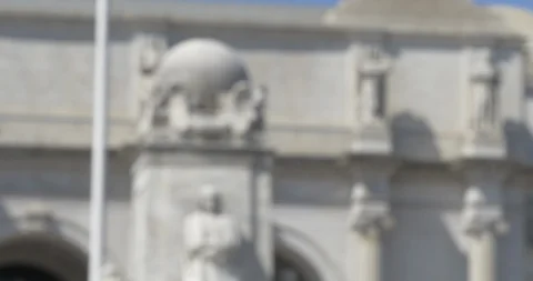 Rack Focus of Union Station Statue and Memorial Vídeos de archivo 108790809