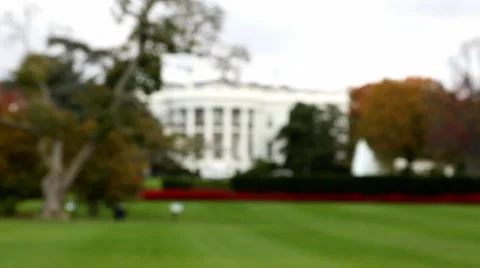 Rack focus on White House in Washington, DC Stock Footage 51468230