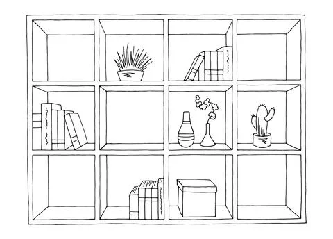 Rack graphic black white isolated sketch illustration vector Stock Illustration