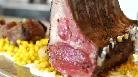 Rack of Lamb Stock Footage 40734565