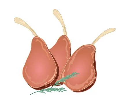 Rack of lamb Stock Illustration