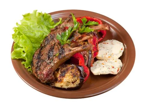 Rack of lamb Fotos Stock