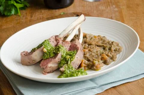 Rack of lamb Stock Photos