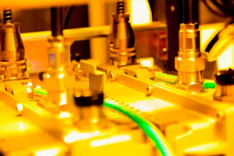 Rack mounted servers Stock Photos