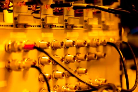 Rack mounted servers Stock Photos