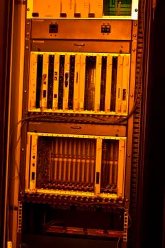 Rack mounted servers Stock Photos