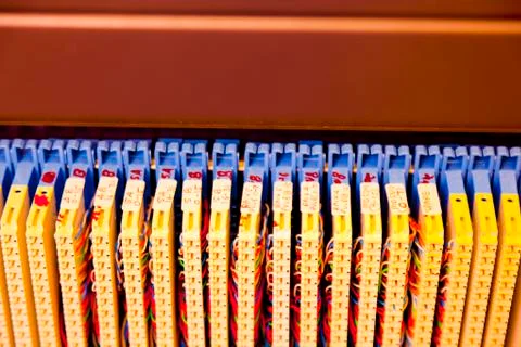 Rack mounted servers Stock Photos