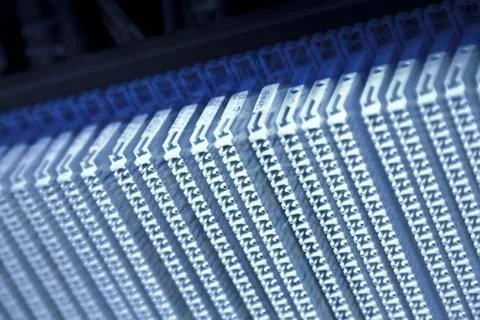 Rack mounted servers Stock Photos