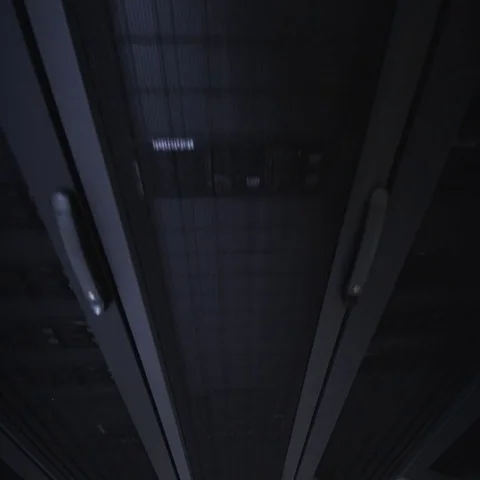 Rack mounted Servers Room Stock Footage 69713637