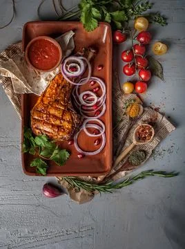 Rack of pork 스톡 사진