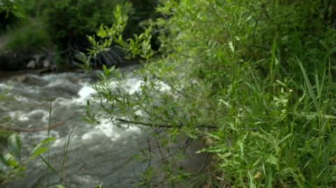 Rack to rushing water Stock Footage 52342046
