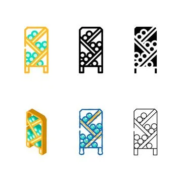 Rack simplified wine color icon vector Stock Illustration