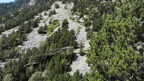 Rack train in the Pyrenees. Video stock 94056082