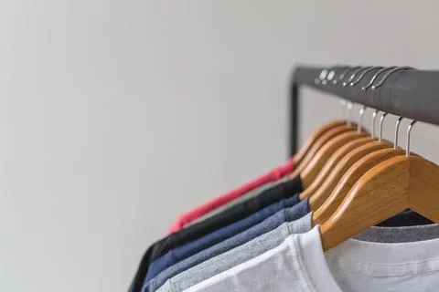 Rack-of-tshirts   Stock Photos