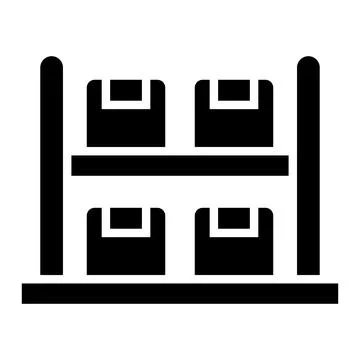 Rack Vector Icon Design Illustration Stock Illustration