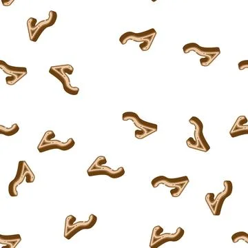 Rack for violin glyph icon seamless pattern Stock Illustration