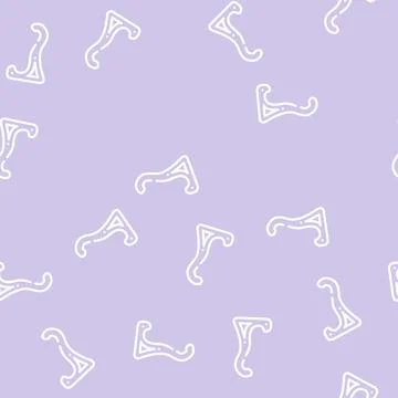 Rack for violin line vector seamless pattern 스톡 일러스트