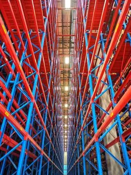 Rack in Warehouse Stock Photos