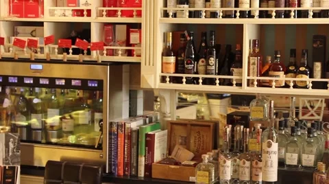 Rack with wine Stock Footage 46072838