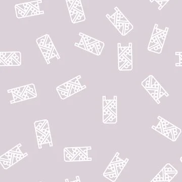 Rack wine line vector seamless pattern 스톡 일러스트