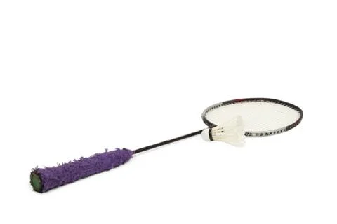 Racket and shuttlecock Stock Photos