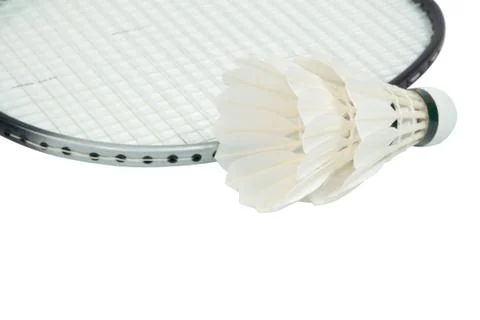 Racket and shuttlecock Stock Photos