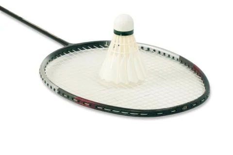 Racket and shuttlecock Stock Photos