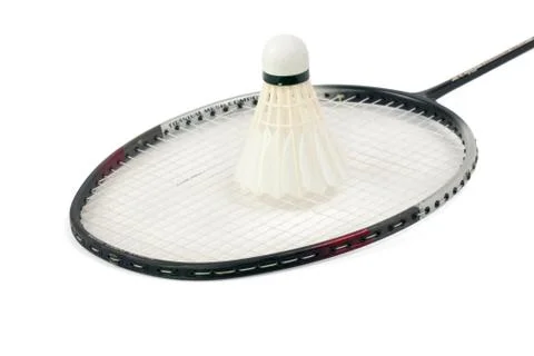 Racket and shuttlecock Stock Photos