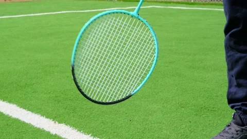 Racket for badminton Stock Footage 153582878