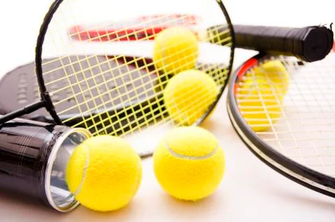 Racket sports compilation. Stock-Fotos